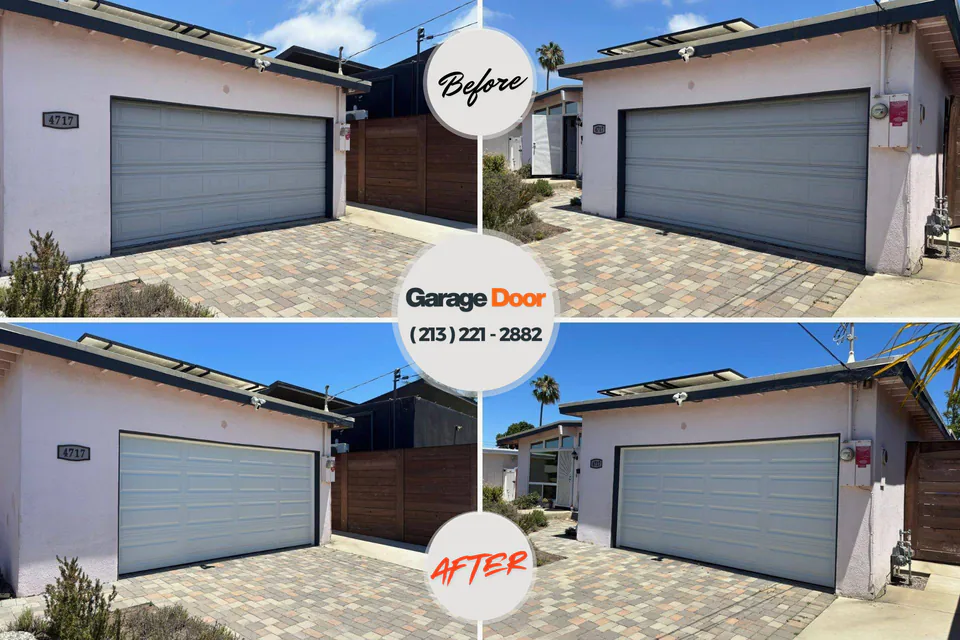 Before and after: garage door repair Smoke Rise, AL
